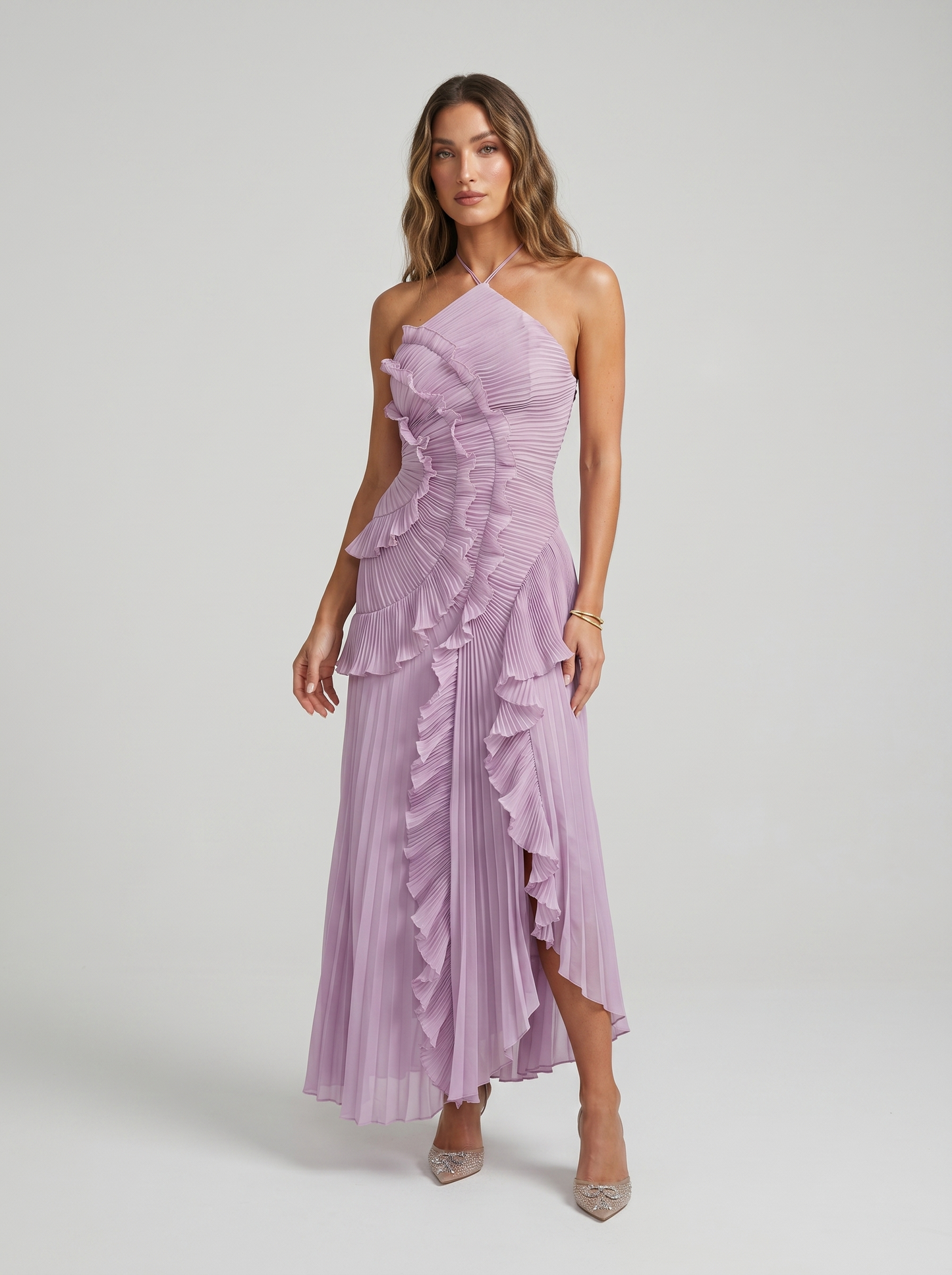 Ángela | Vestido Largo con volantes