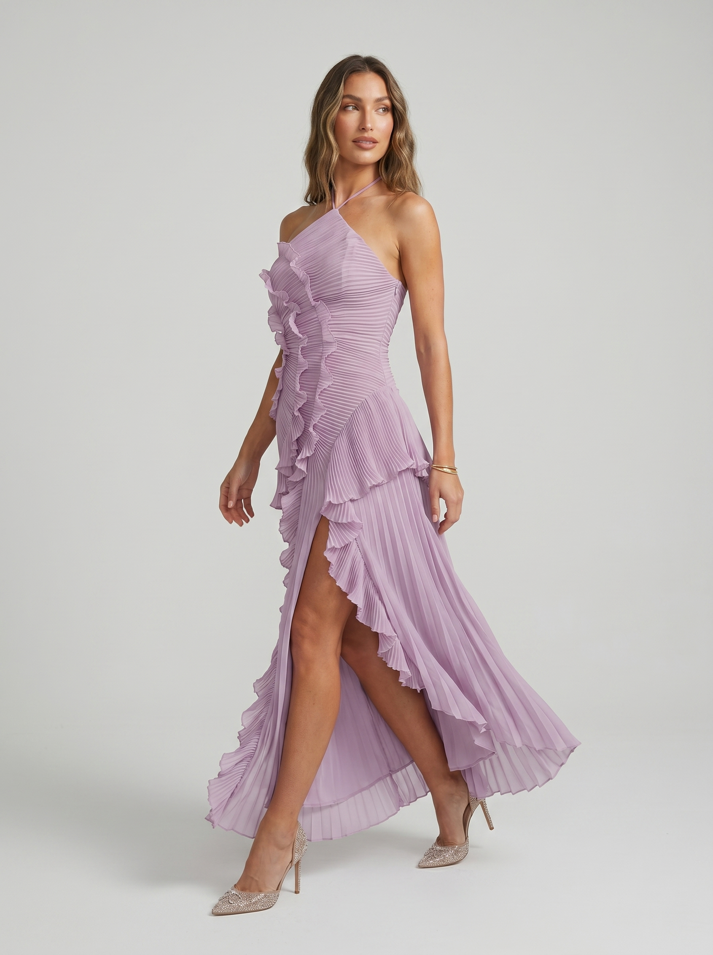 Ángela | Vestido Largo con volantes