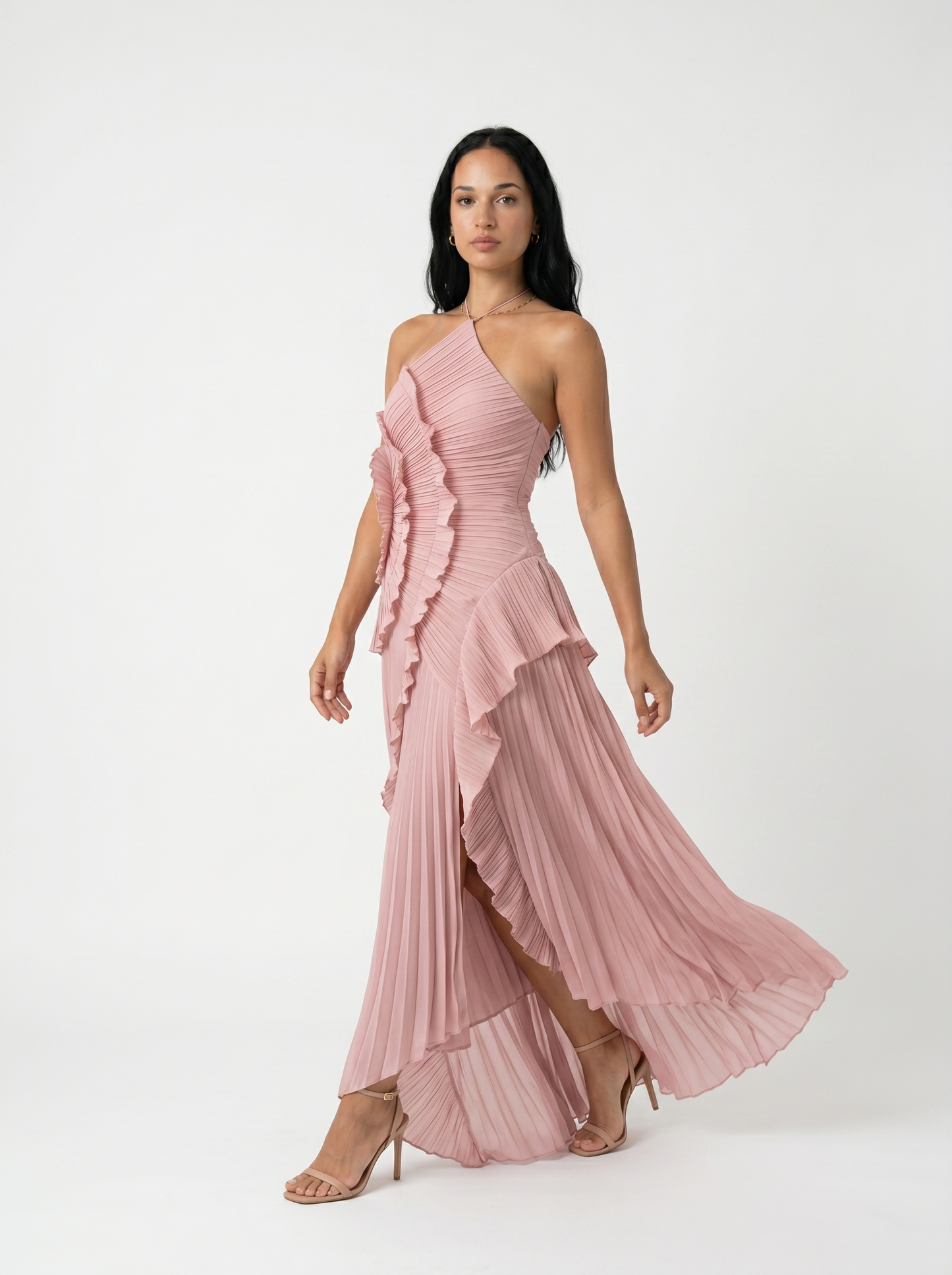 Ángela | Vestido Largo con volantes