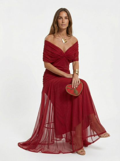 Rocío | Vestido Largo con Cuello en V