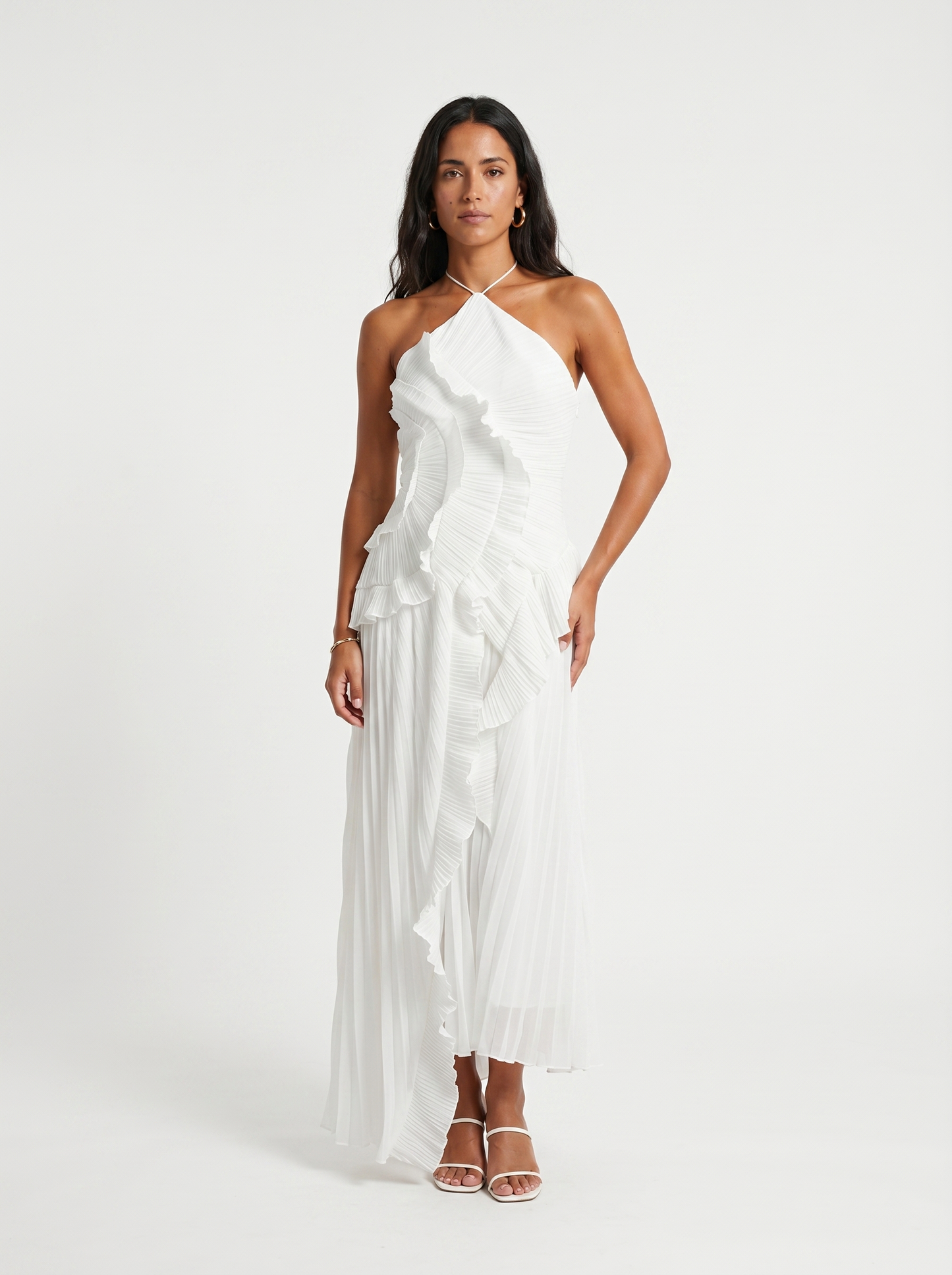 Ángela | Vestido Largo con volantes