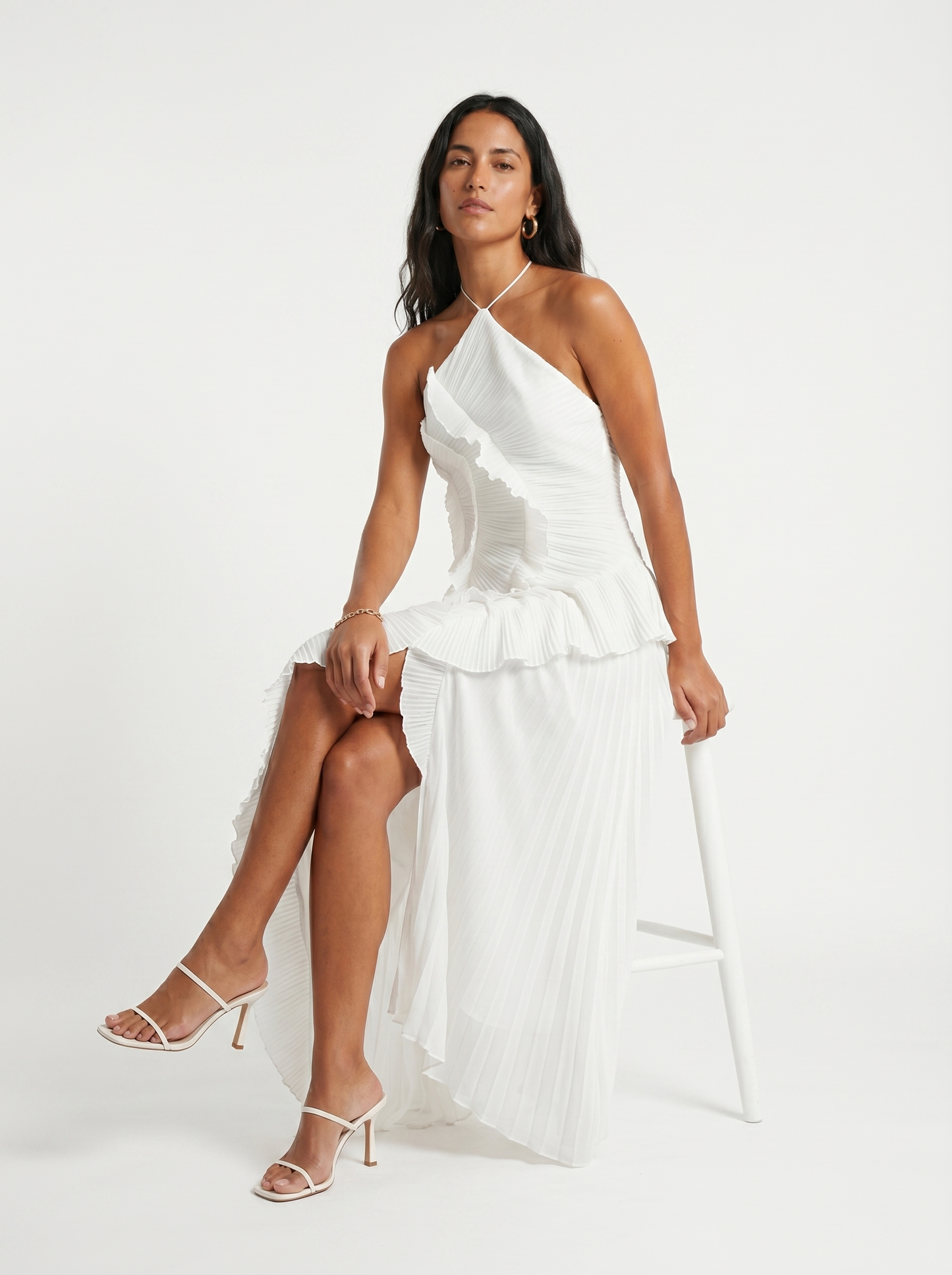 Ángela | Vestido Largo con volantes