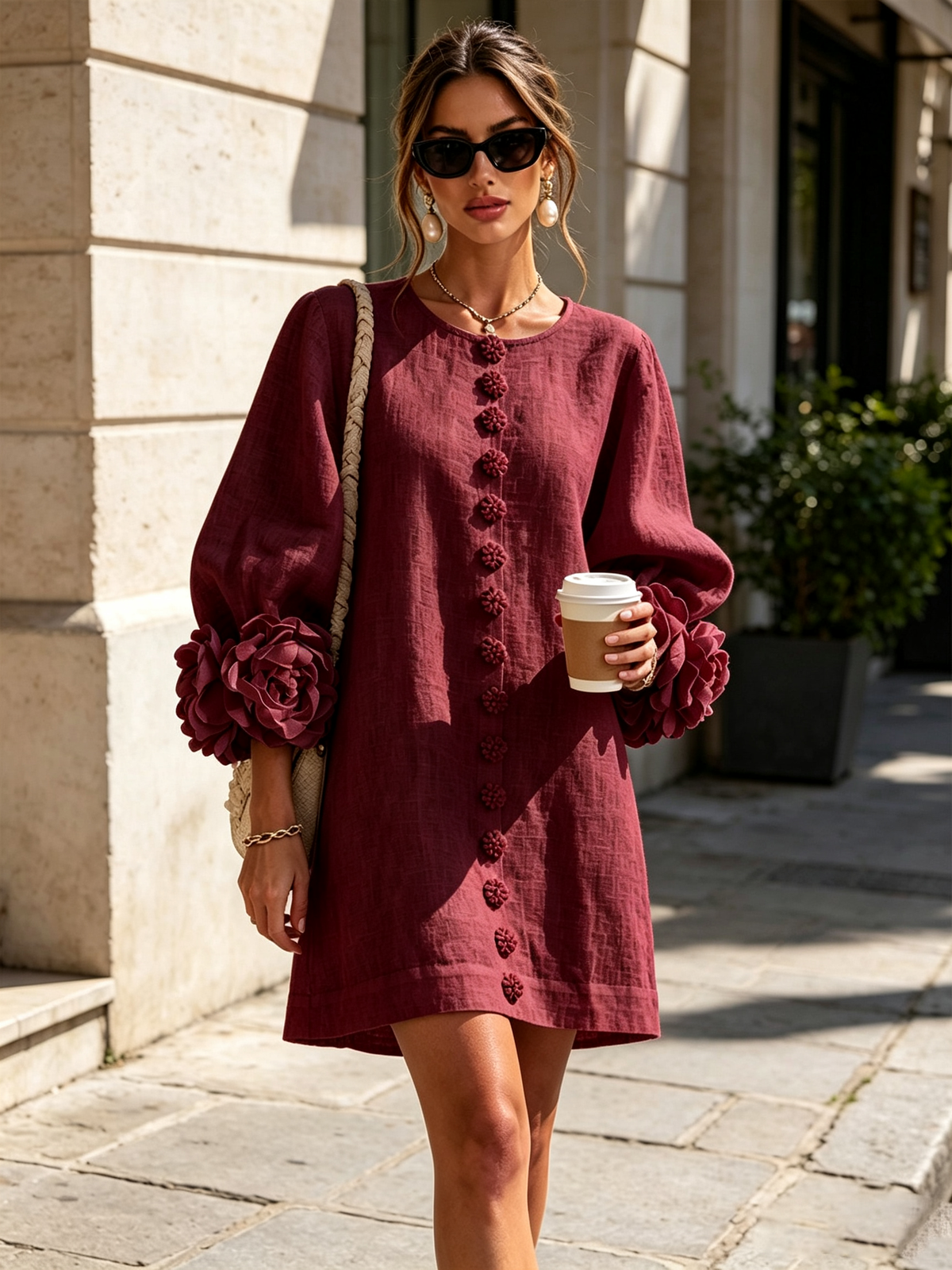 Mercedes | Vestido Corto Elegante