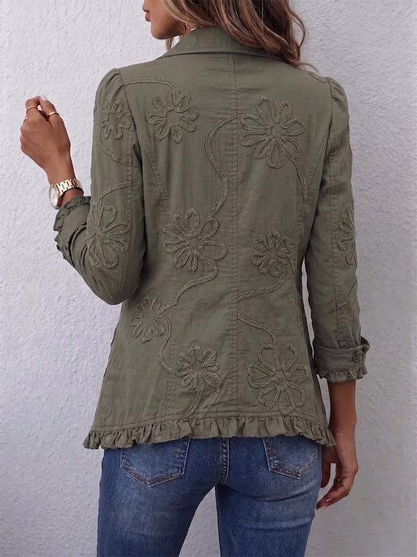 Alicia | Chaqueta Bordada con Volantes