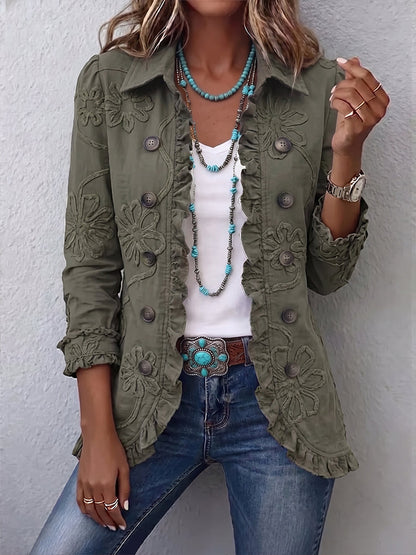 Alicia | Chaqueta Bordada con Volantes